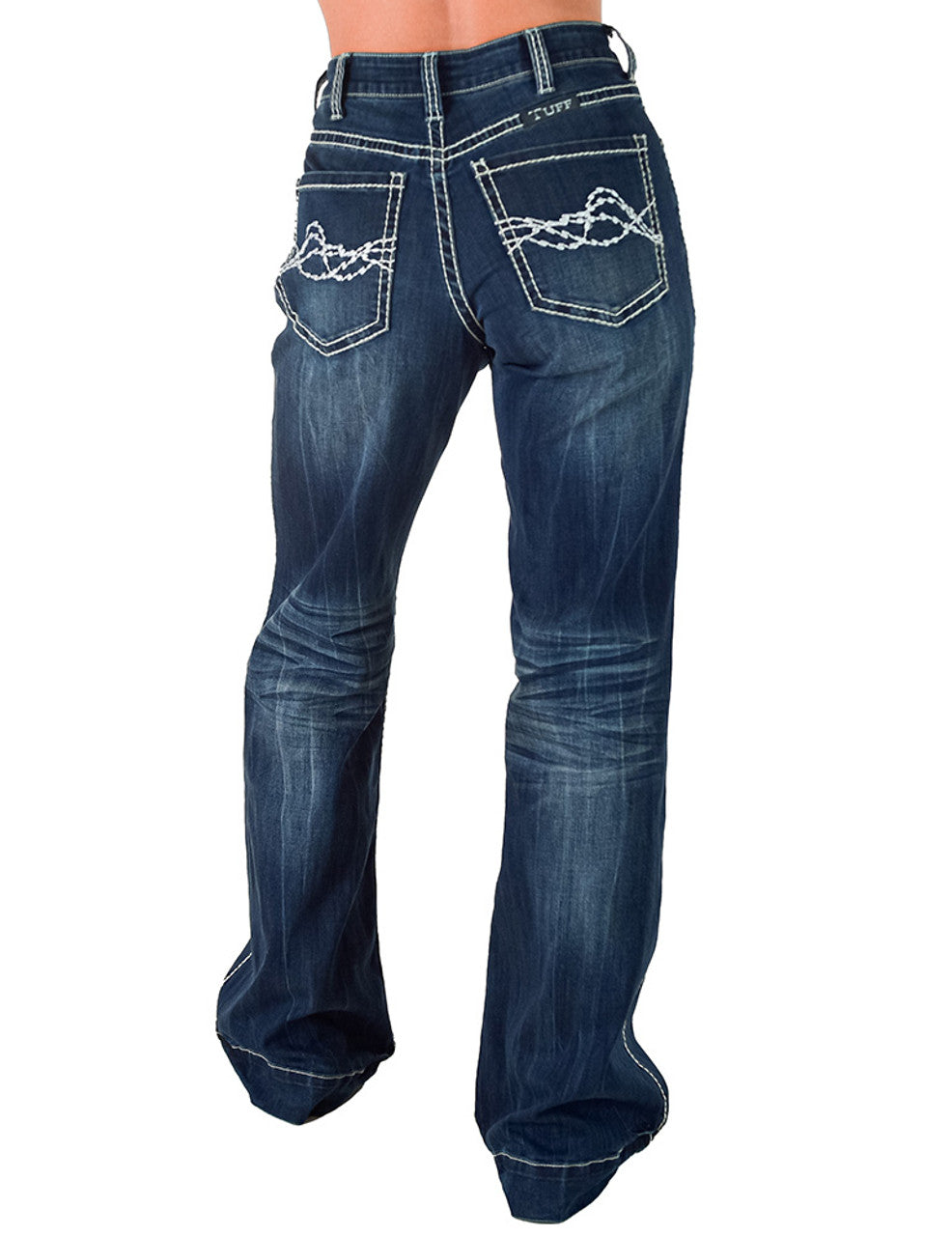Cowgirl Tuff Jeans - Edgy Wide Leg