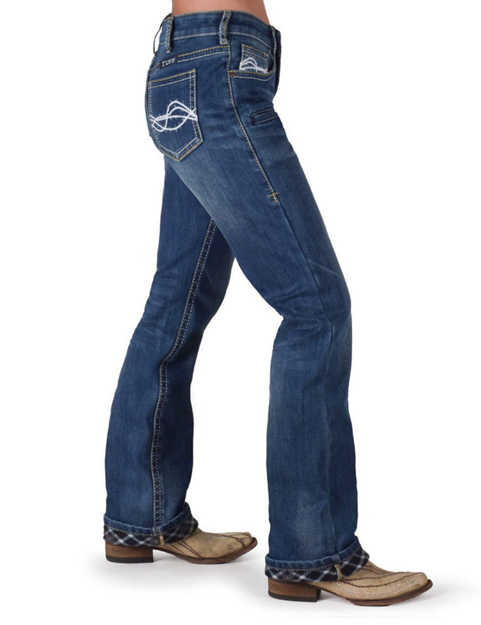 Cowgirl Tuff Jeans - DFMI Medium Flannel