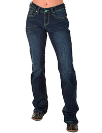 Cowgirl Tuff Jeans - Turquoise Arrows