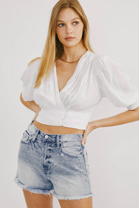 KanCan - Light Wash High Rise Shorts (KC7972M)