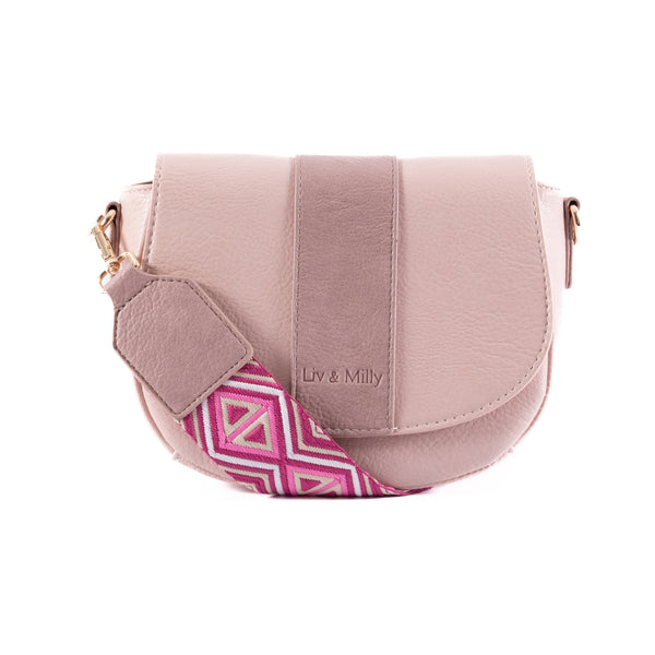 Liv & Milly - Lizzie Crossbody (Pastel Pink/Purple)