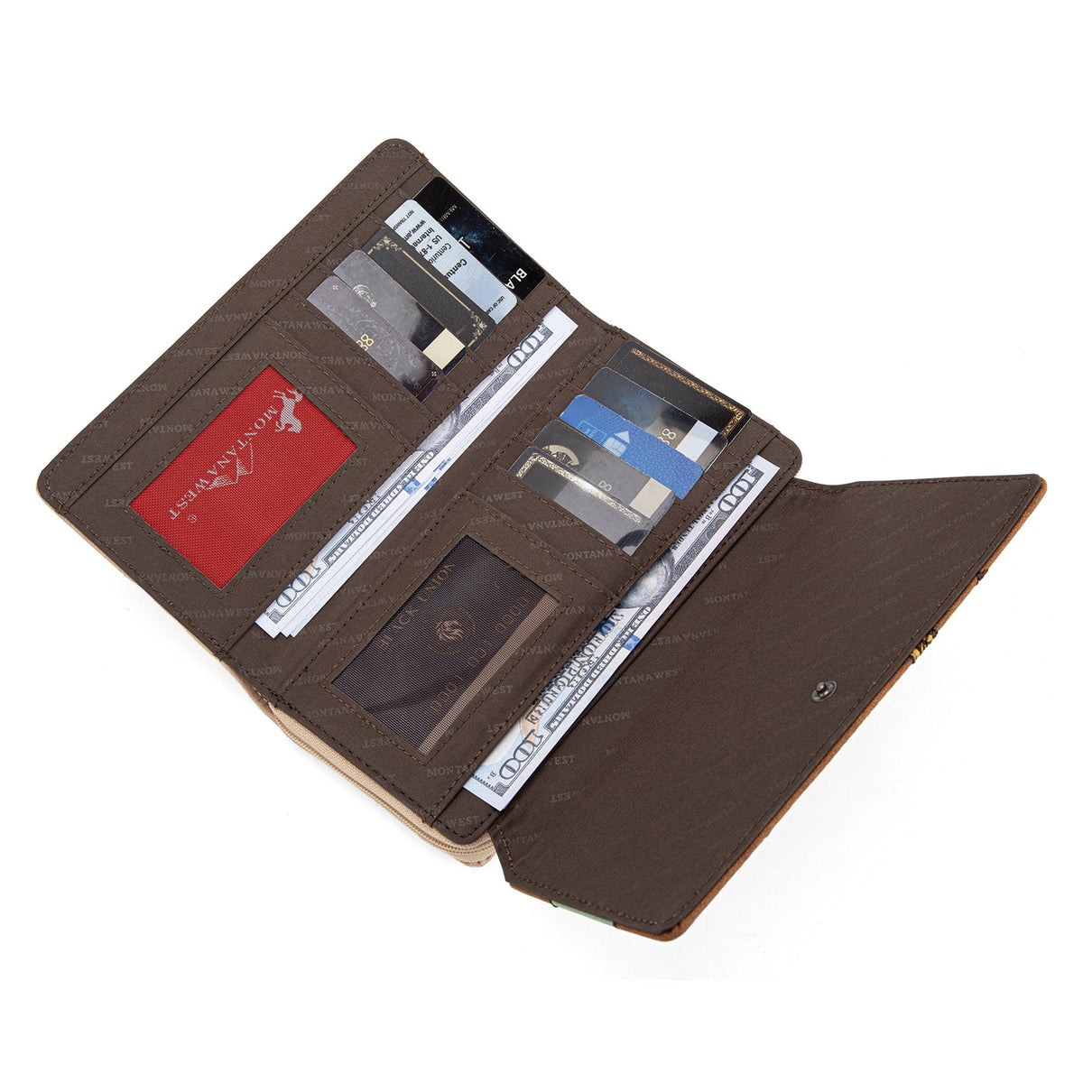 Saguaro Wide Tote & Wallet Set - Brown (MW1309G-8317WB)