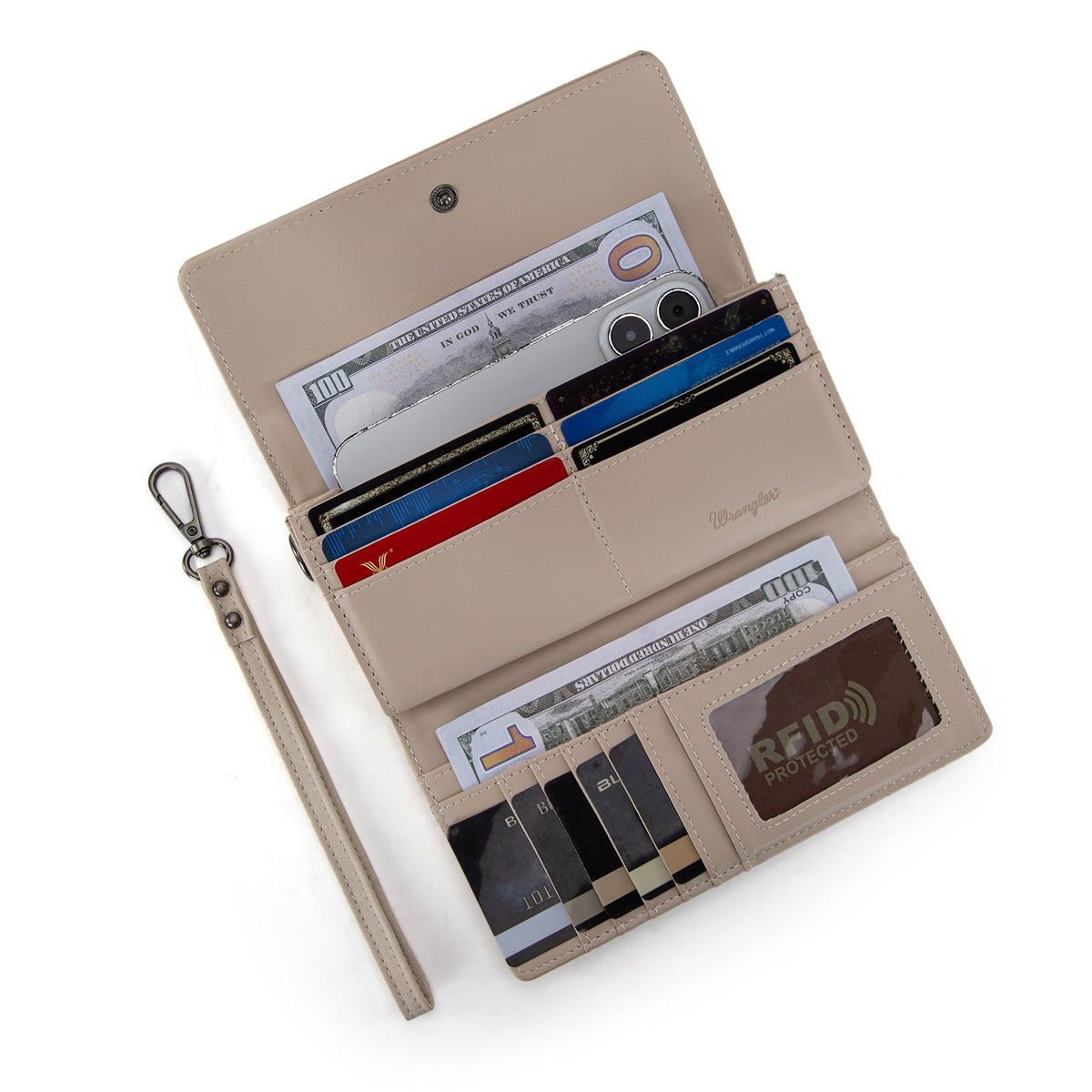 Wrangler Wallet/ Wristlet - Beige (WG218-W068BG)