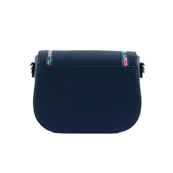 Liv & Milly - Miki Crossbody (Navy/Garden Trellis)