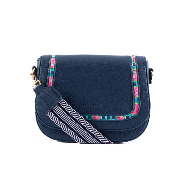 Liv & Milly - Miki Crossbody (Navy/Garden Trellis)