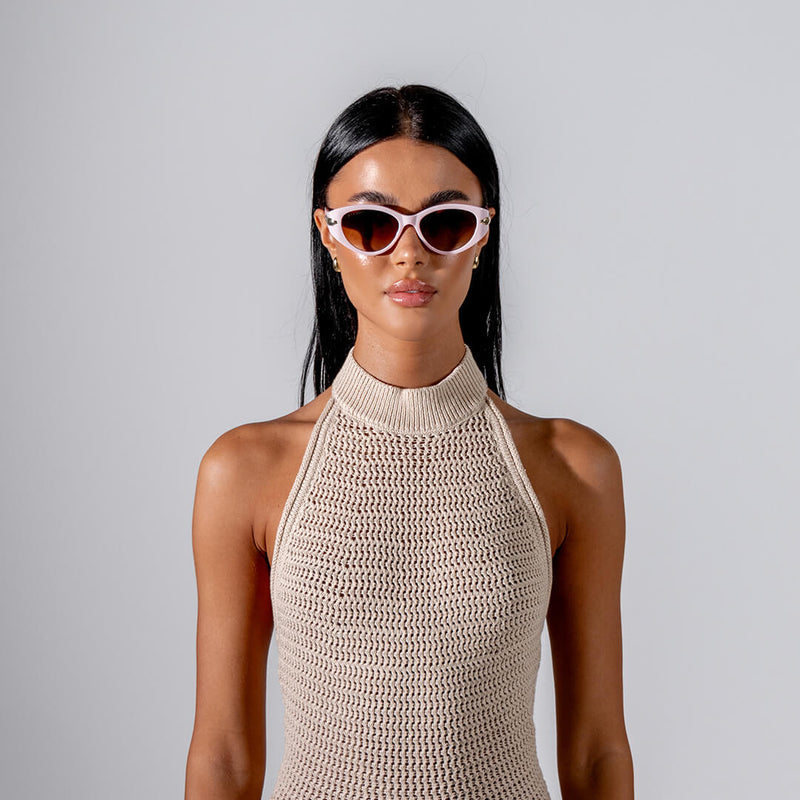 Oneday Sunglasses - Sofia (Pink/Brown)