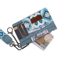 Wrangler Aztec Key Chain Wristlet Card Wallet - Jean (WG137-W0092JN)