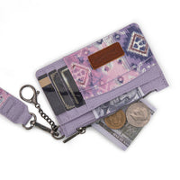 Wrangler Aztec Key Chain Wristlet Card Wallet - Purple (WG137-W0092PP)