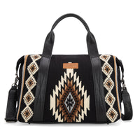 Wrangler Southwestern Print Duffle Bag - Black (WG174-5110BK)