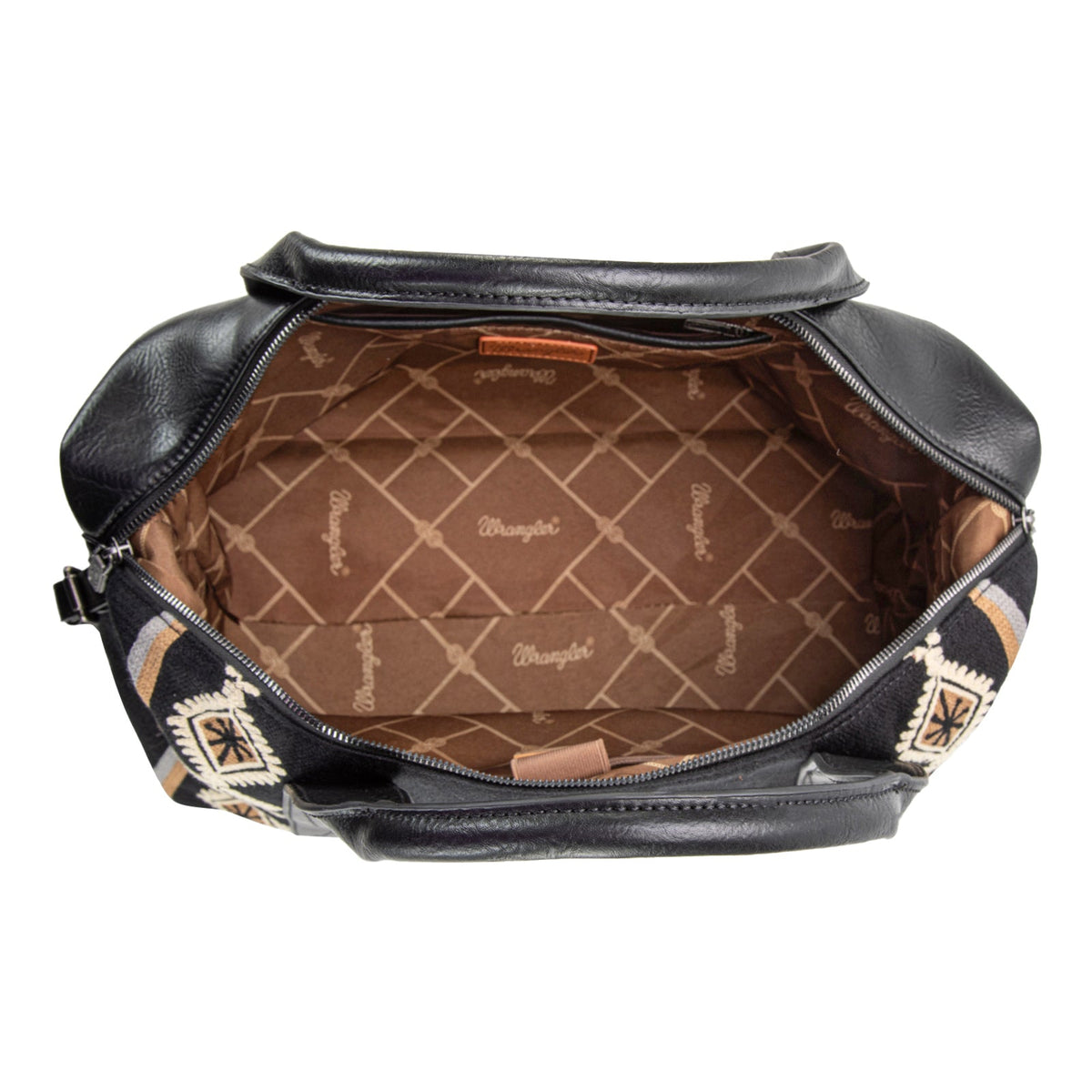 Wrangler Southwestern Print Duffle Bag - Black (WG174-5110BK)