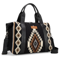 Wrangler Southwestern Print Duffle Bag - Black (WG174-5110BK)