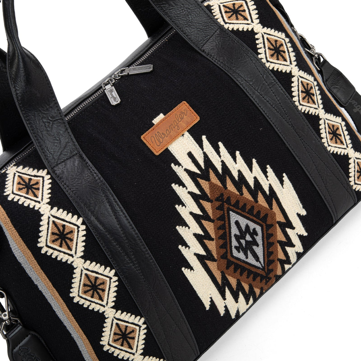 Wrangler Southwestern Print Duffle Bag - Black (WG174-5110BK)