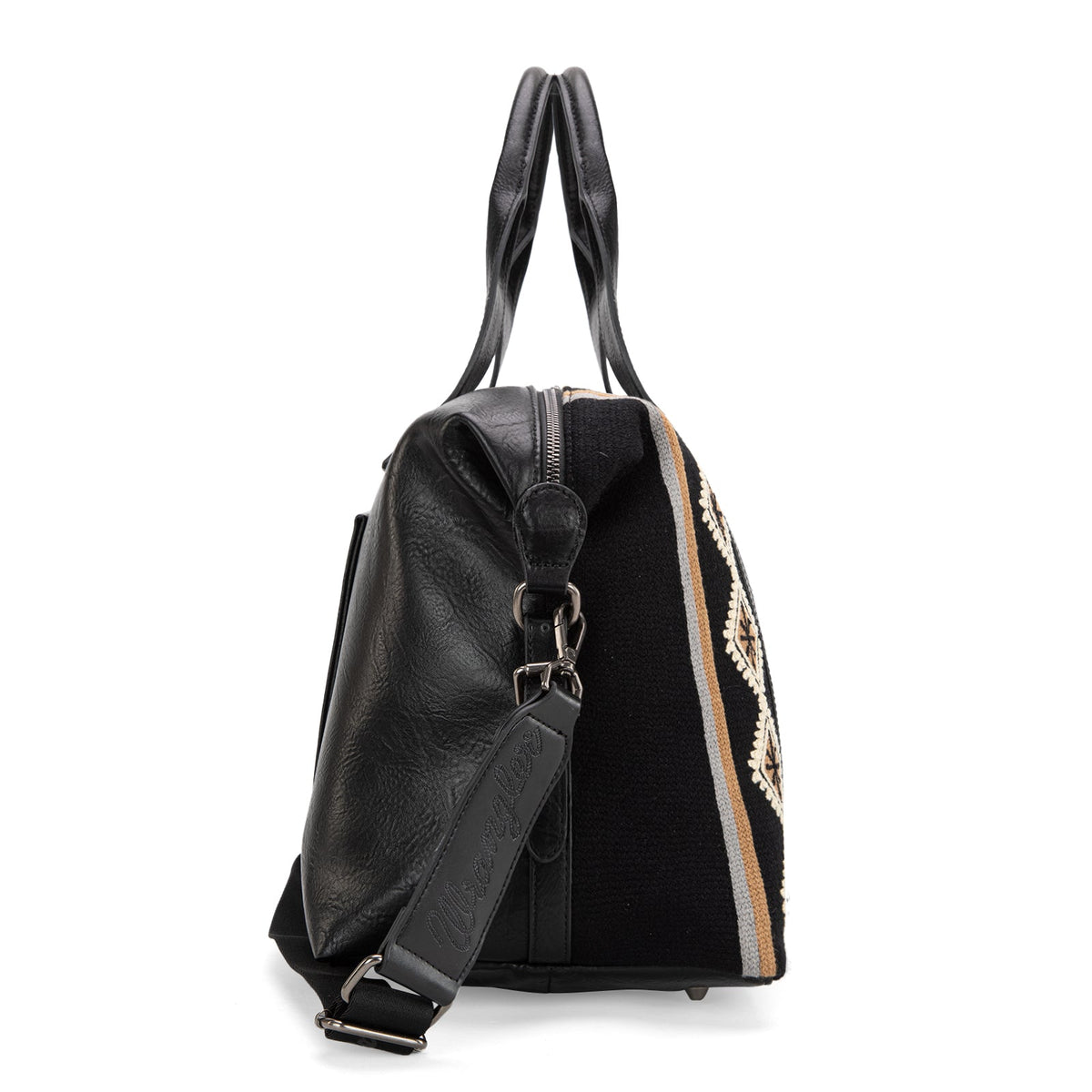 Wrangler Southwestern Print Duffle Bag - Black (WG174-5110BK)