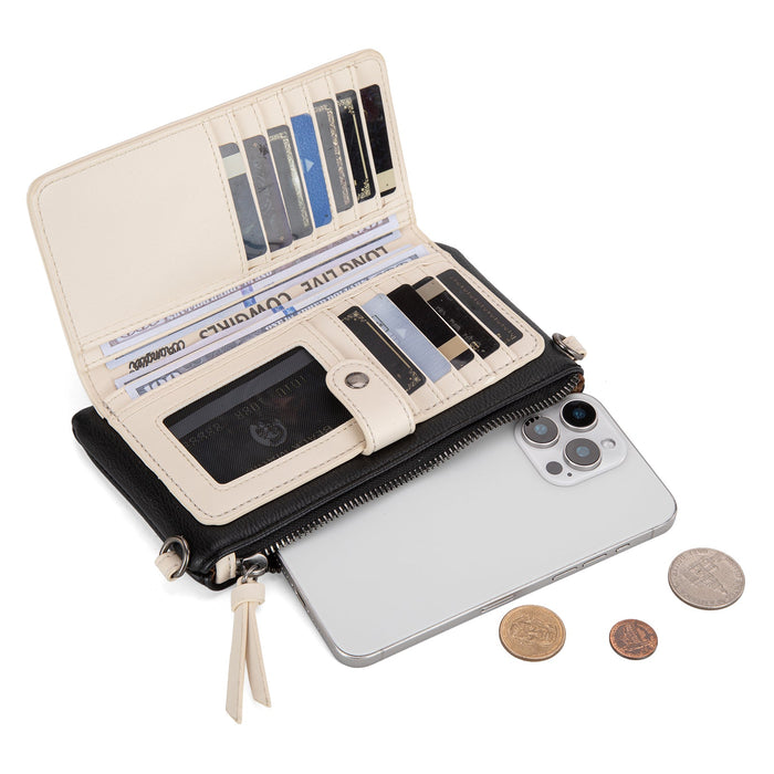 Wrangler Crossbody/Wallet - Black (WG184-1813)