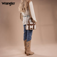 Wrangler Whipstitch Satchel Handbag - Beige (WG185-5112BG)