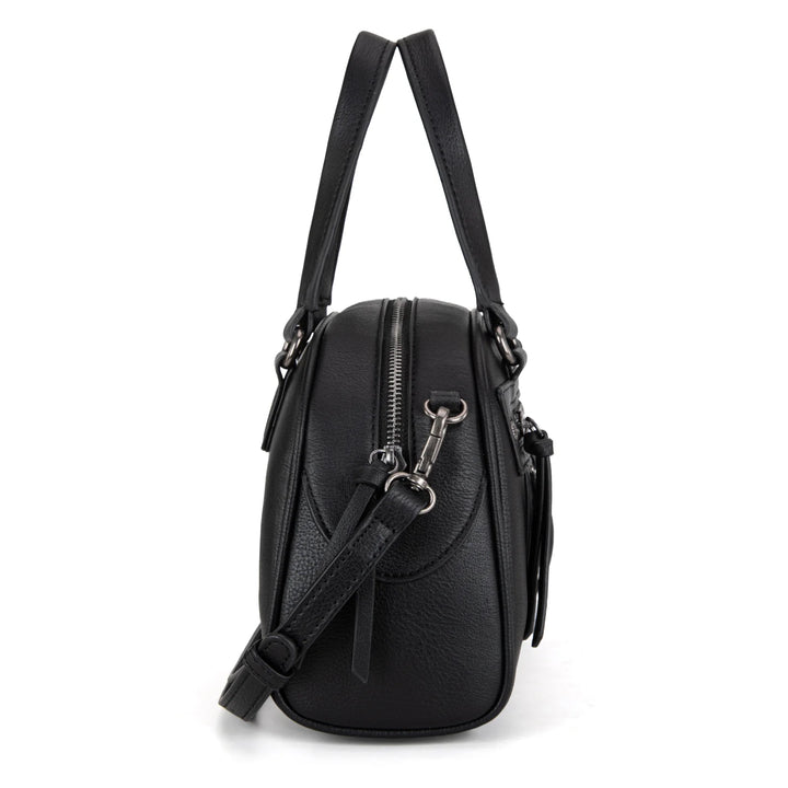 Wrangler Whipstitch Satchel Handbag - Black (WG185-5112BK)