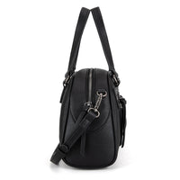 Wrangler Whipstitch Satchel Handbag - Black (WG185-5112BK)
