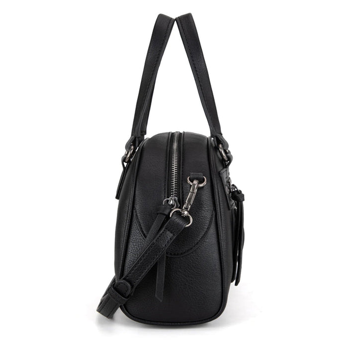 Wrangler Whipstitch Satchel Handbag - Black (WG185-5112BK)