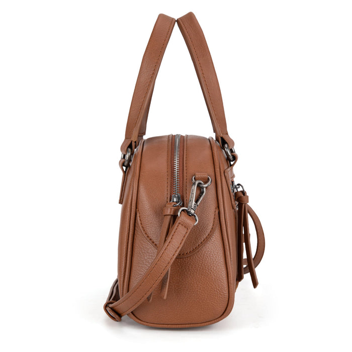 Wrangler Whipstitch Satchel Handbag - Brown (WG185-5112BR)