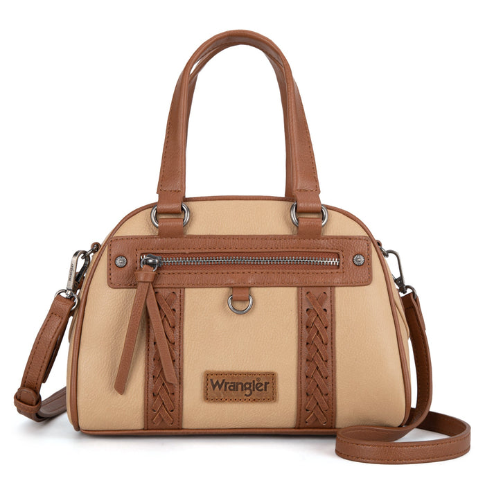 Wrangler Whipstitch Satchel Handbag - Tan (WG185-5112TN)