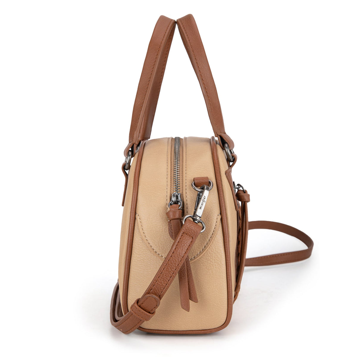 Wrangler Whipstitch Satchel Handbag - Tan (WG185-5112TN)