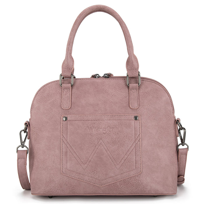 Wrangler Classic Barrel Handbag - Dark Pink (WG186-9112DPK)