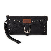 Wrangler Wallet/ Wristlet With Detachable Card Holder - Black (WG195-W055BK)