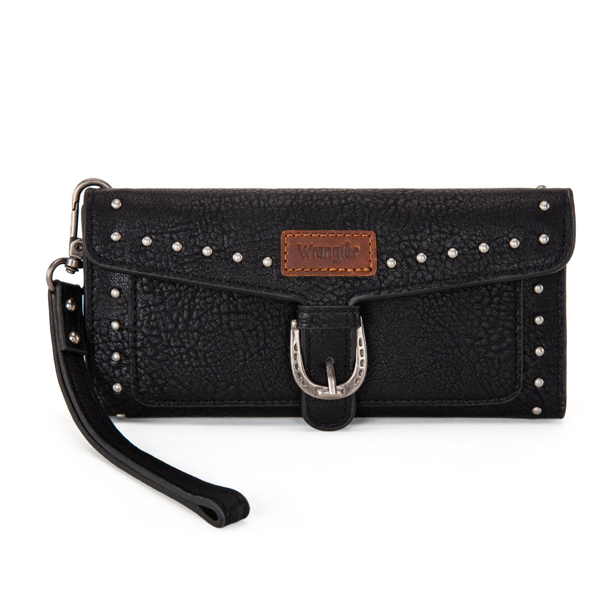 Wrangler Wallet/ Wristlet With Detachable Card Holder - Black (WG195-W055BK)