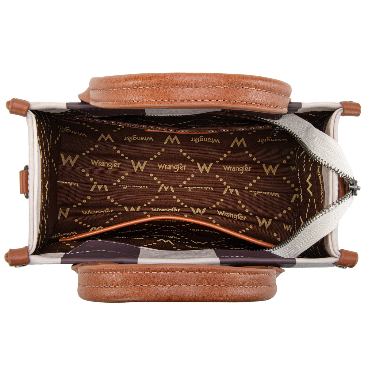 Wrangler Colour Block Small Tote/ Crossbody - Brown (WG208-8120SBR)