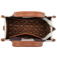 Wrangler Colour Block Small Tote/ Crossbody - Brown (WG208-8120SBR)