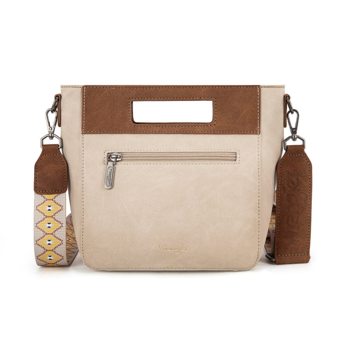 Wrangler Top Handle Aztec Embroidered Crossbody - Beige (WG220-9360BG)