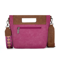 Wrangler Top Handle Aztec Embroidered Crossbody - Hot Pink (WG220-9360HPK)