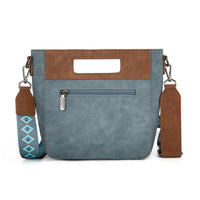 Wrangler Top Handle Aztec Embroidered Crossbody - Jean (WG220-9360JN)