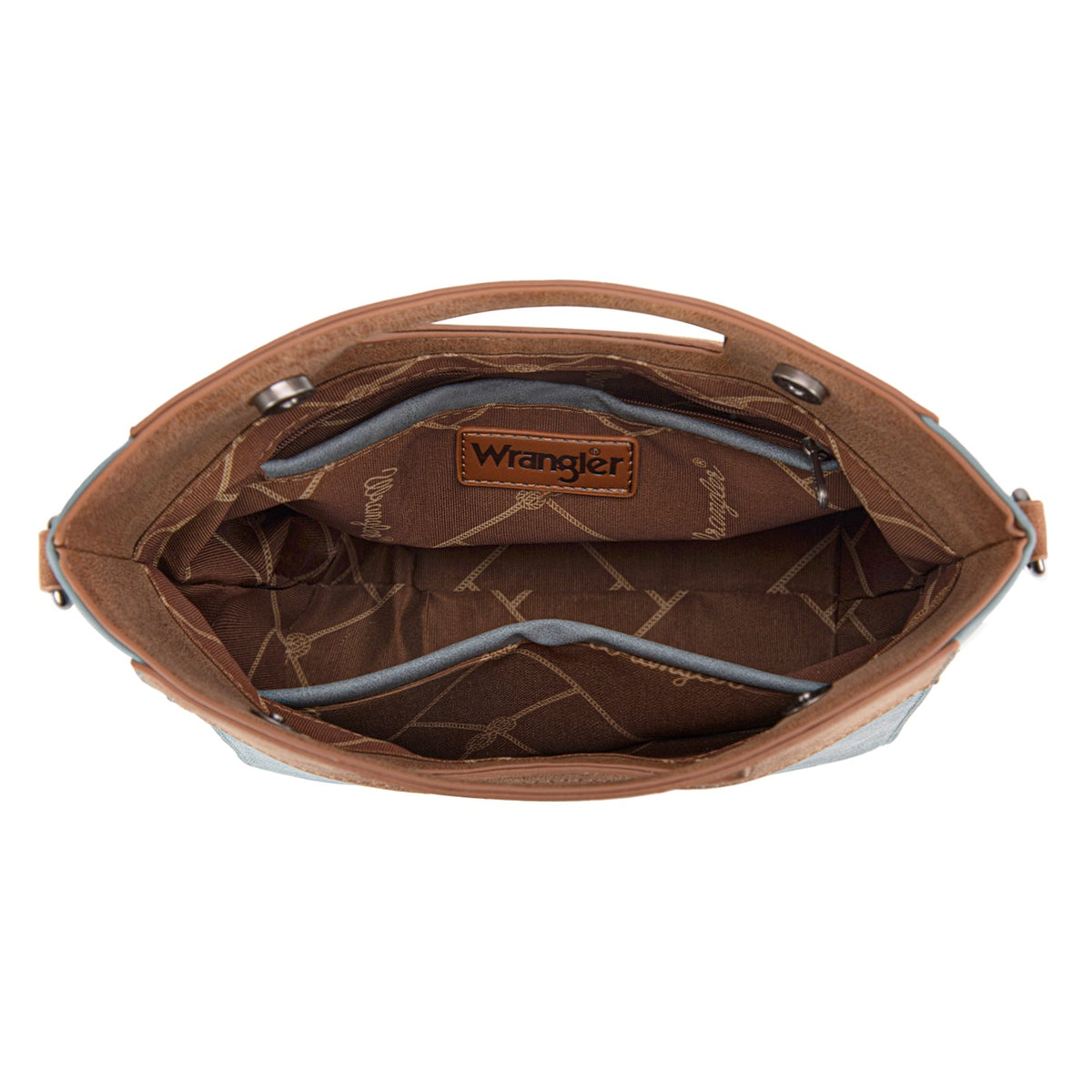 Wrangler Top Handle Aztec Embroidered Crossbody - Jean (WG220-9360JN)