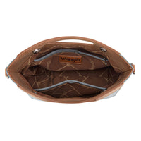 Wrangler Top Handle Aztec Embroidered Crossbody - Jean (WG220-9360JN)