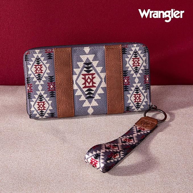 Wrangler Wallet - Lavender Aztec