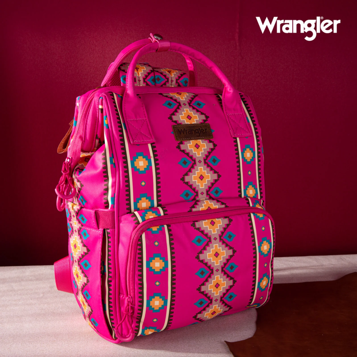 Wrangler Allover Aztec Dual Sided Backpack (WG2204-9110HPK)