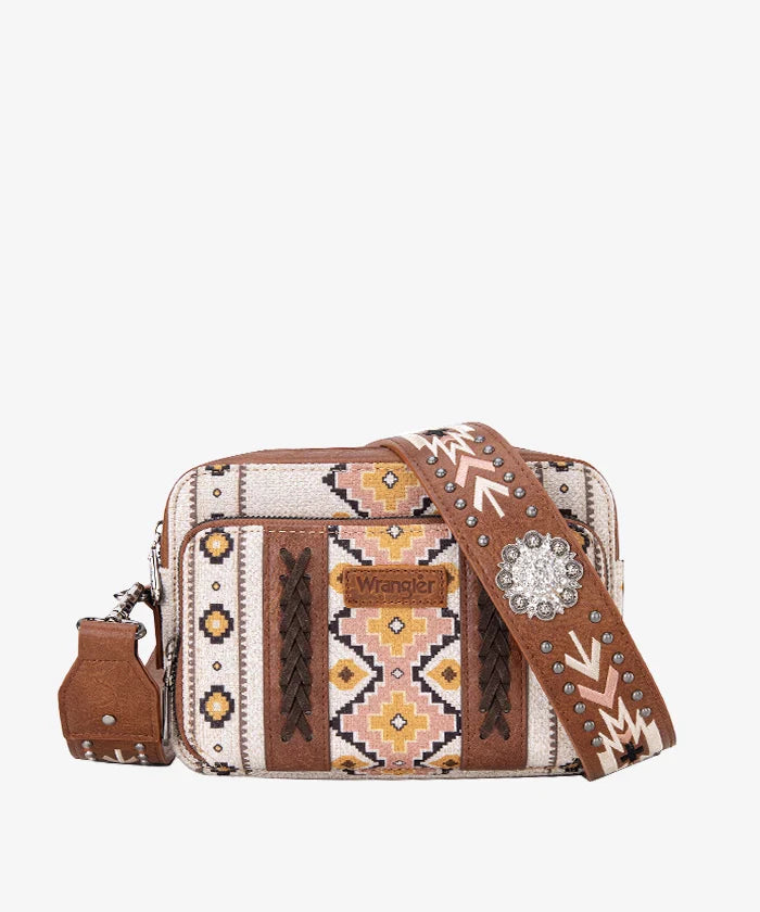 Wrangler Aztec Crossbody - Coffee