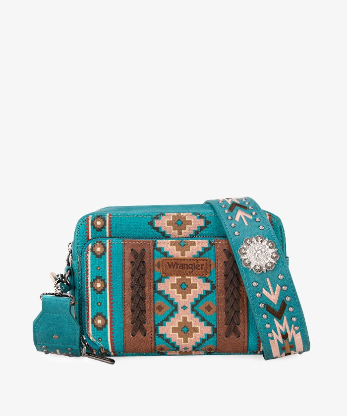 Wrangler Aztec Crossbody - Turquoise