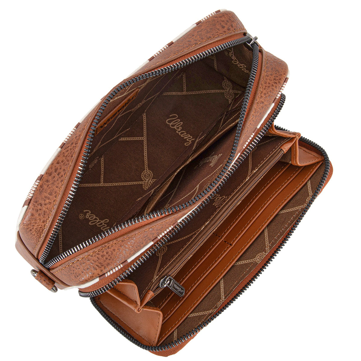 Wrangler Aztec Crossbody - Brown Stripe