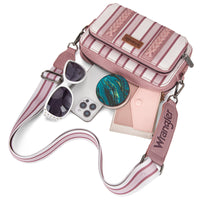 Wrangler Aztec Crossbody - Pink Stripe
