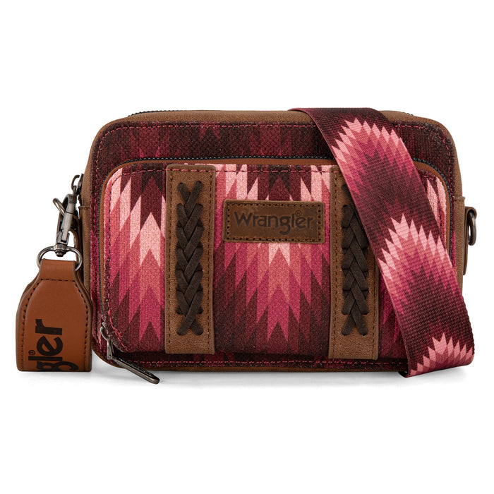 Wrangler South West Aztec Crossbody - Dark Pink