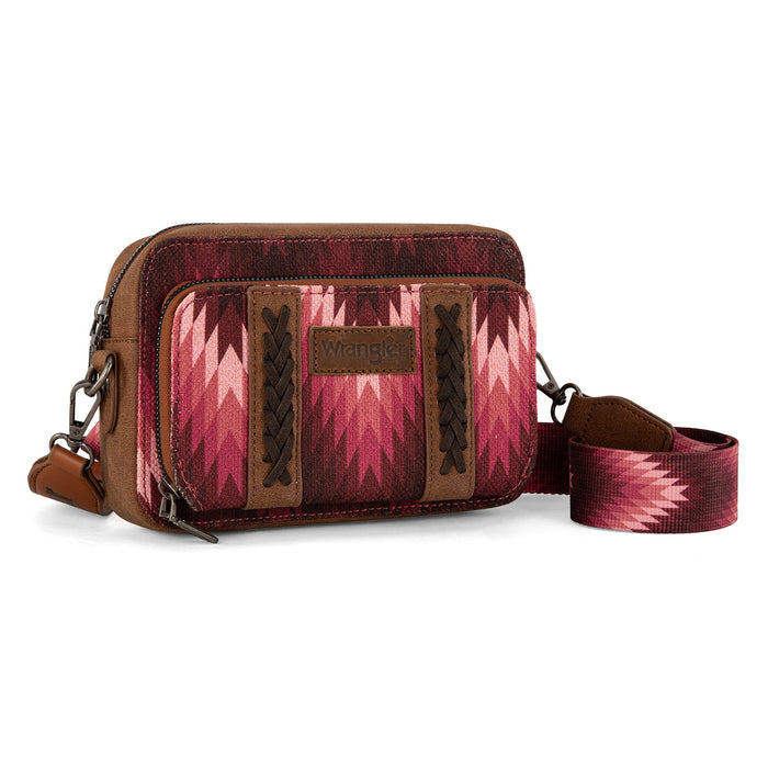Wrangler South West Aztec Crossbody - Dark Pink