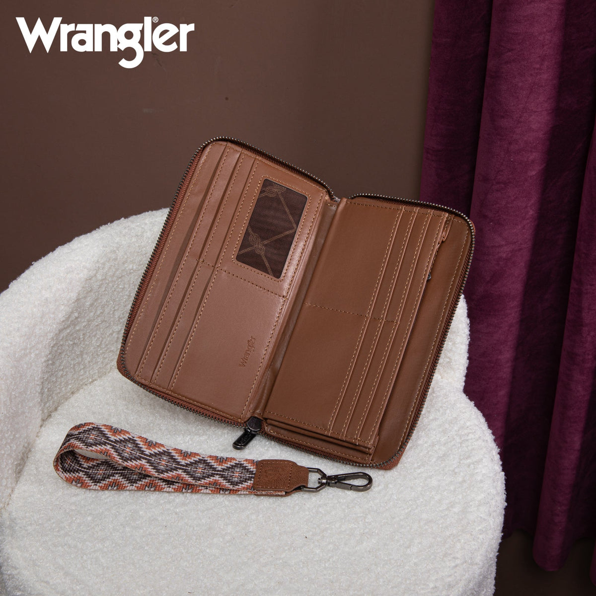 Wrangler Wallet - South West Brown