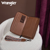Wrangler Wallet - South West Brown