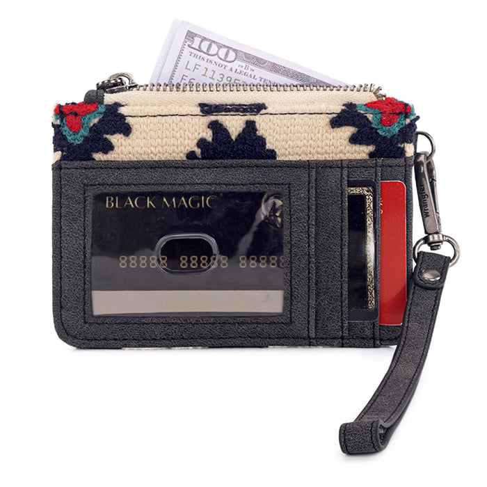 Wrangler Aztec Print Card Wallet - Black (WG226-W0069BK)