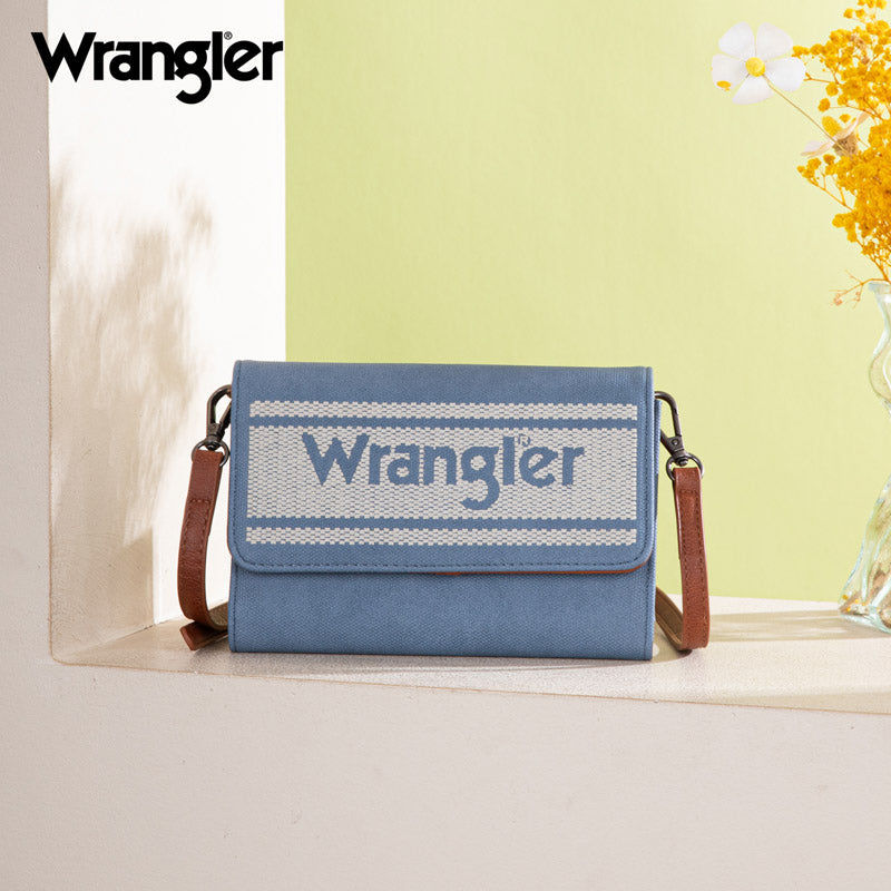 Wrangler Waxed Canvas Crossbody/Wallet - Jean (WG171-1833JN)