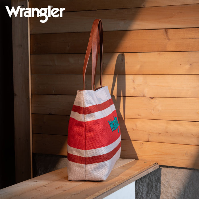 Wrangler Dual Sided Print Canvas Tote Bag - Jean (WG159-8112JN)