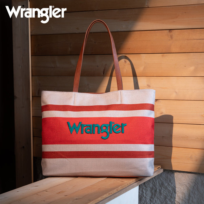Wrangler Dual Sided Print Canvas Tote Bag - Jean (WG159-8112JN)