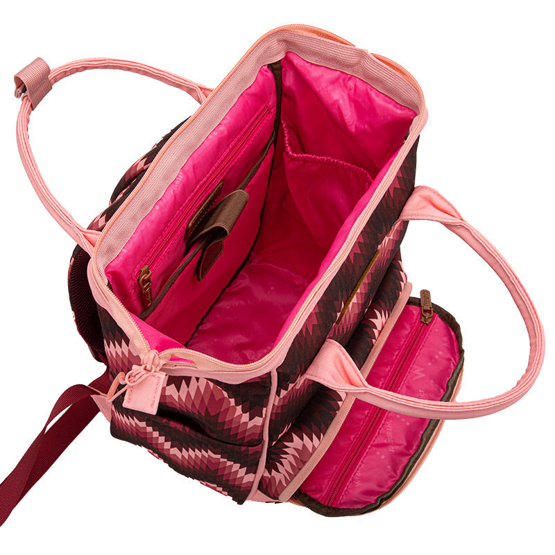 Wrangler Aztec Printed Callie Backpack - Dark Pink (WG2211-9110DPK)